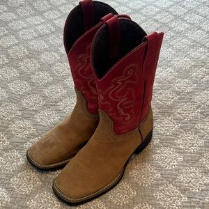 J.B Dillon Leather Cowboy / Cowgirl Boots